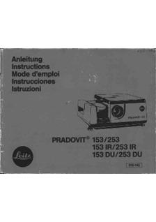 Leica Pradovit 253 manual. Camera Instructions.